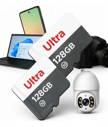 Kit 2 Cartão De Memória 128gb Ultra Hd
