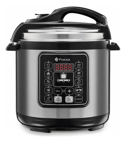 Panela De Pressão Elétrica Digital 6l, Fmaxx, Inox 1000w