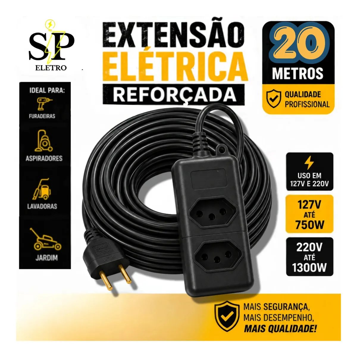 Extensão Elétrica Reforçada Eletro SP