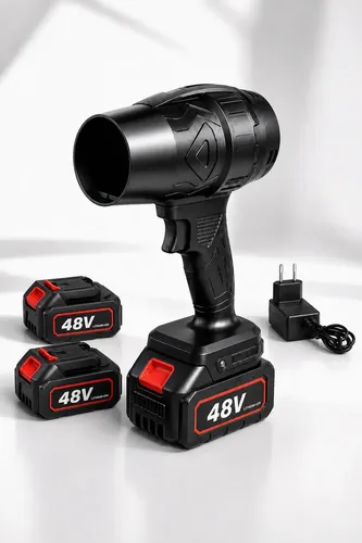 Soprador de Ar Turbo Portátil Sem Fio 48V com 2 Baterias