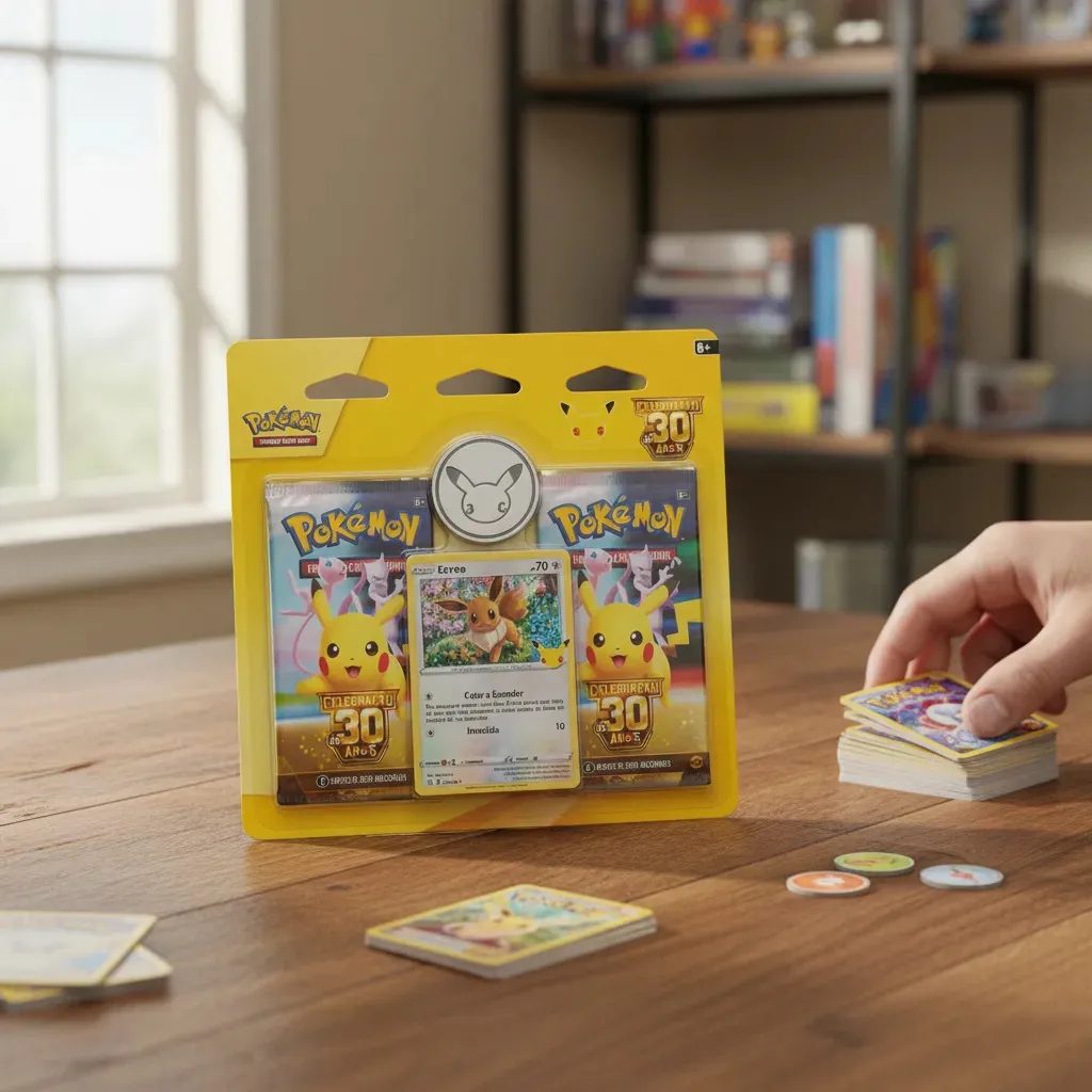 30 anos de Pokémon! Celebre com o blister.