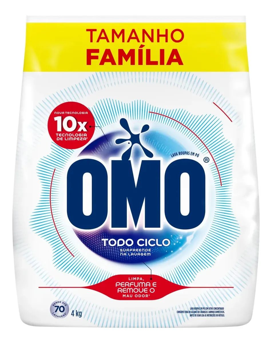 Lava-Roupas em Pó Omo 4kg