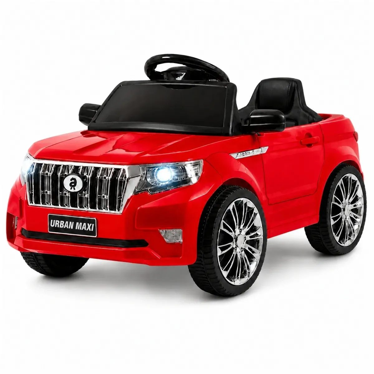 Carro Elétrico Infantil Controle Remoto Bateria 6v Marcha Frente/Ré Bluetooth Som Luz Urba