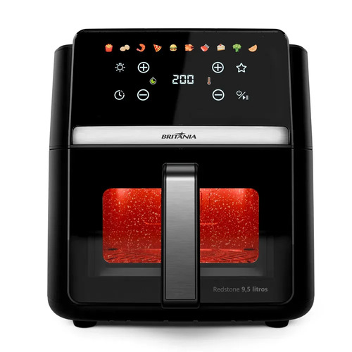 Air Fryer Britânia 9,5L Painel Digital 1800W