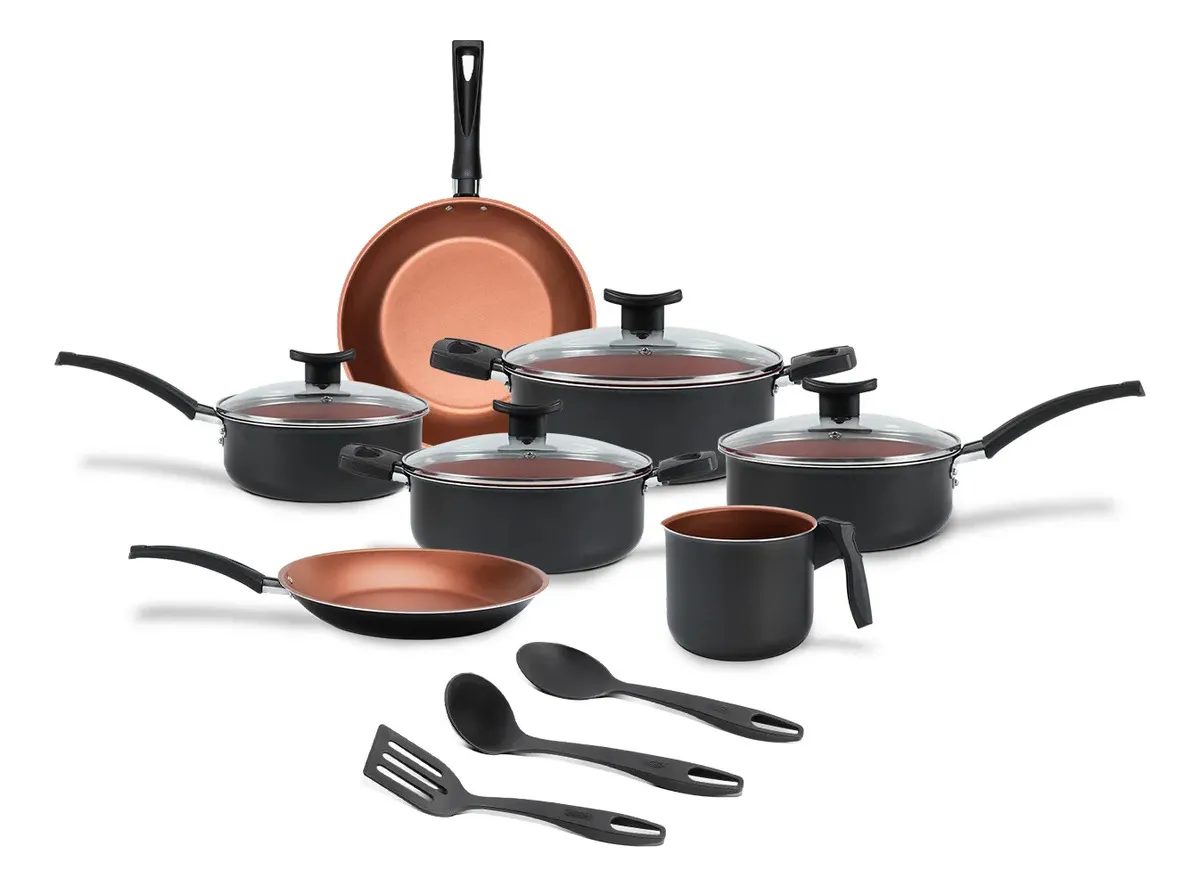 Jogo De Panelas Brinox 10 Peças Ceramic Life