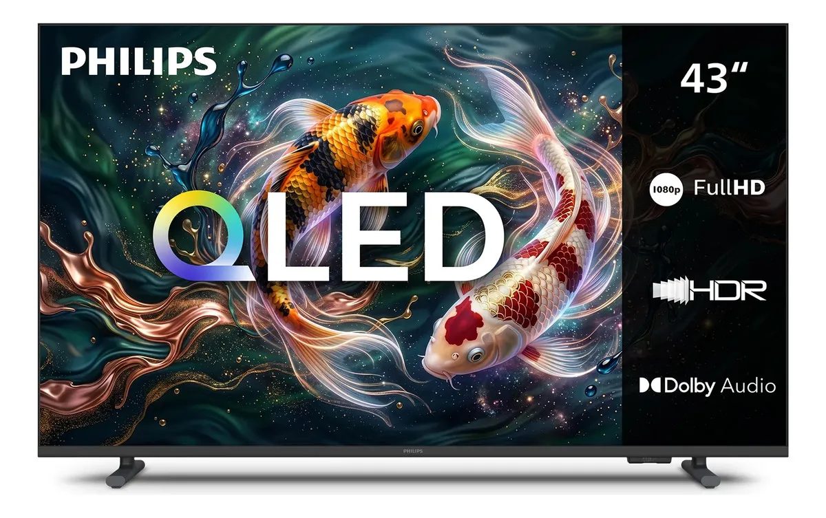 Smart TV Philips 43 polegadas QLED Full HD