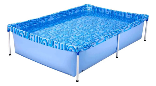 Piscina Retangular Infantil Mor 1.000L Azul 1002