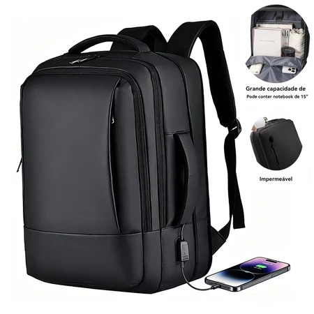 ✅ Mochila Executiva Jiesipote Expansível