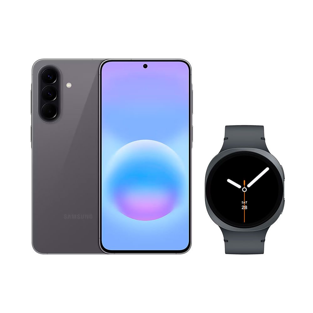 Galaxy A57 5G (128Gb) Cinza + Galaxy Watch8 Bt 44mm Grafite