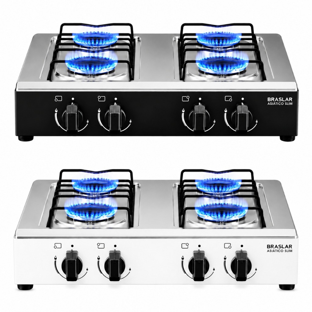 ✅ Cooktop de Mesa Braslar 4 Bocas