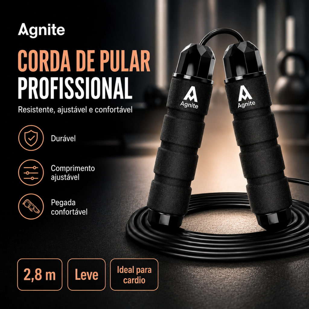 Corda Crossfit Agnite Cabo Regulável