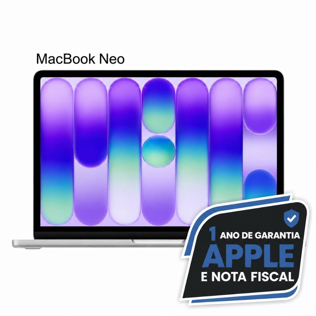 MacBook Neo Apple 13" Chip A18 Pro CPU de 6 núcleos GPU de 5 núcleos 8GB RAM 256GB Nota Fi