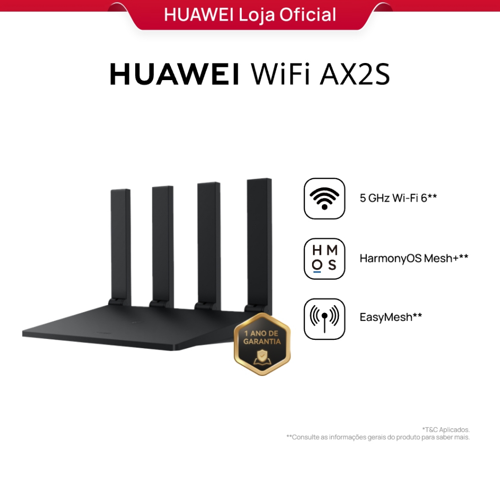Roteador HUAWEI WiFi AX2S