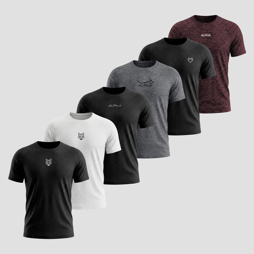 ✅ Kit 6 Camisetas Alpha Co