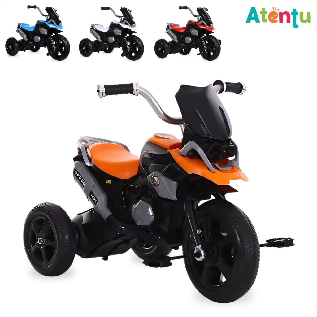 Triciclo Infantil Motoca de Passeio com Pedal 3 Rodas Brinquedo com Música