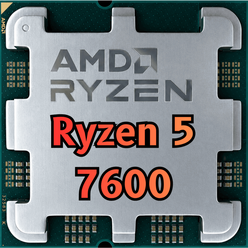 Processador AMD Ryzen 5 7600, 3.8GHz (5.1GHz Max Turbo), Cache 38 MB, 6 Núcleos, 12 Thread