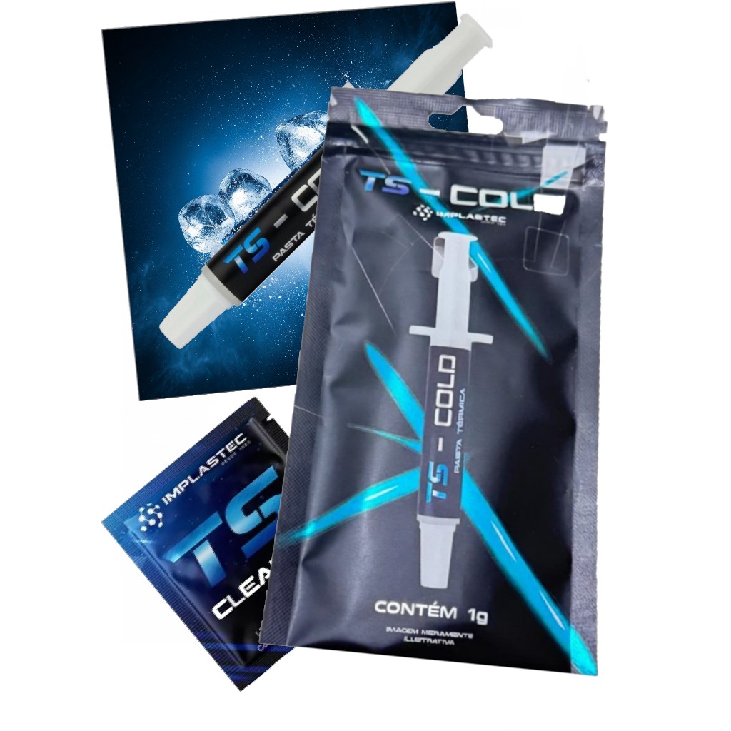 Pasta Térmica TS Cold 01 (UM) Grama Ideal para Processador Placa de Vídeo Smartphones Dron