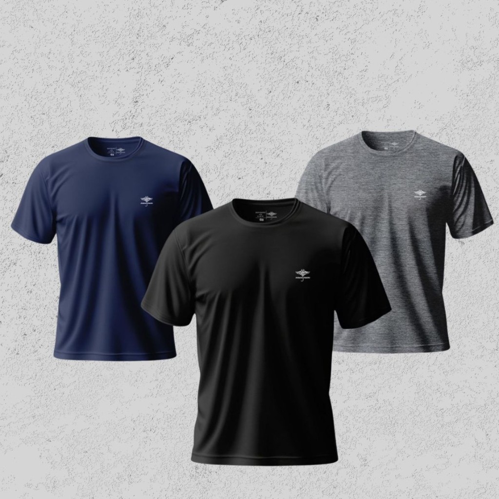 ✅ Kit 3 Camisetas Masculinas Dry Fit