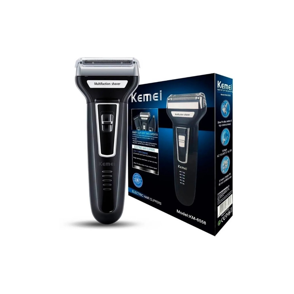 ✅ Kemei Aparador Elétrico 3 em 1
