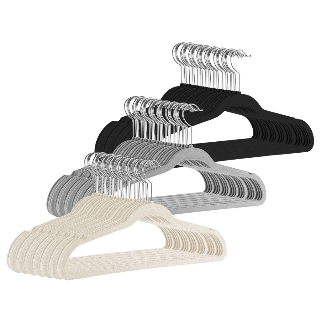 ✅ Kit Cabides de Veludo 30 Unidades