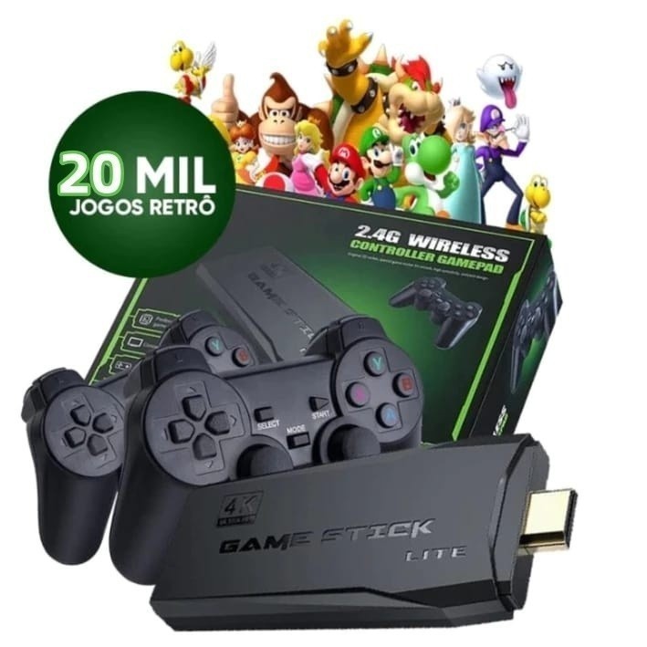 ✅ Console Game Stick Retrô 4K
