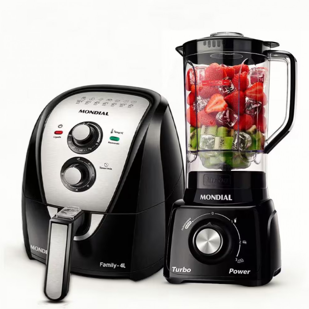 ✅ Kit Mondial Air Fryer e Liquidificador