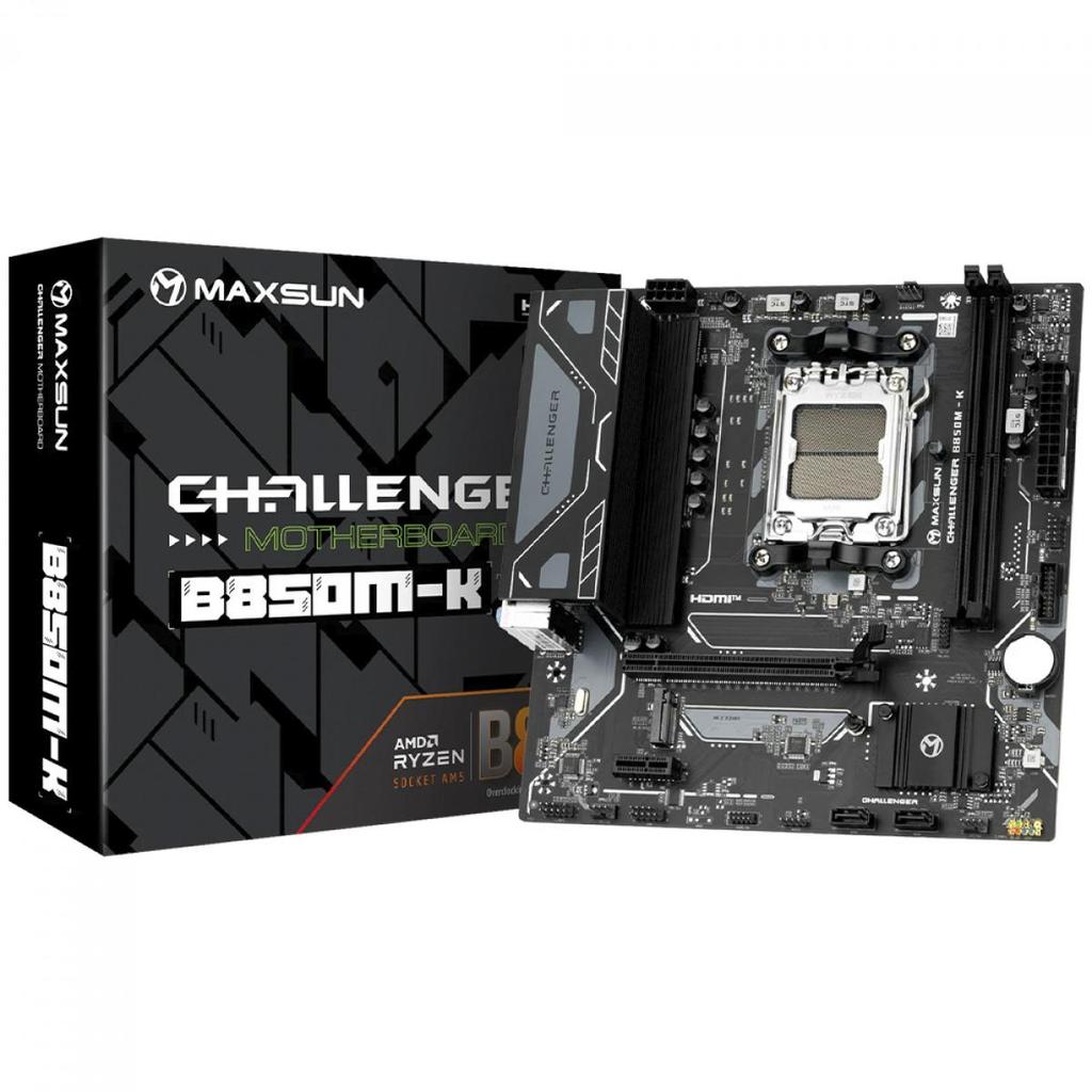 🔥 Placa Mãe Maxsun Challenger B850M-K, Chipset B850, AMD AM5, mATX, DDR5