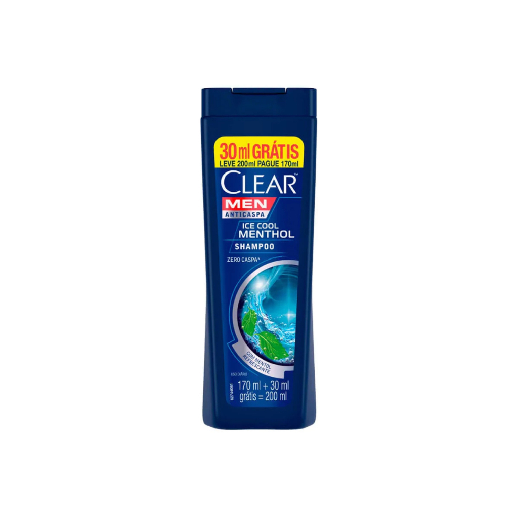 Clear Men Shampoo Ice Cool Menthol