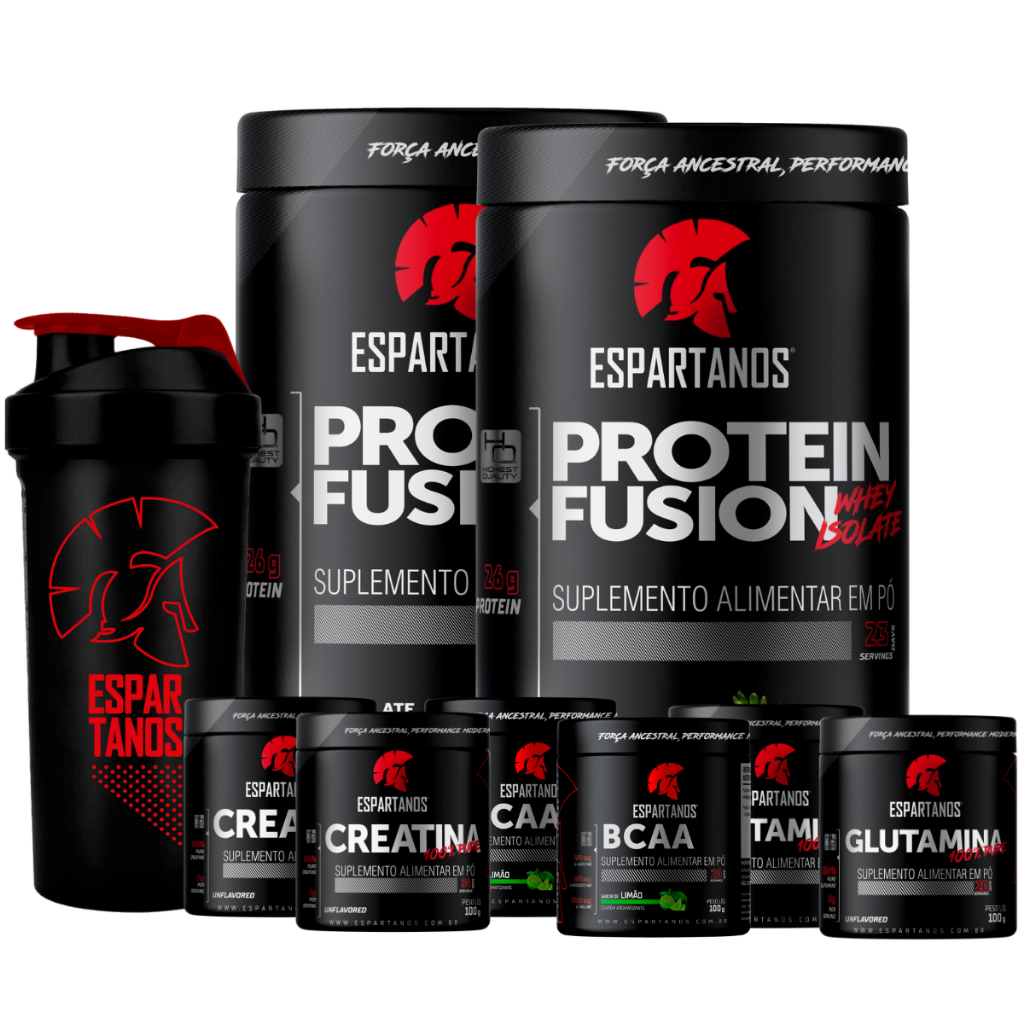 Kit Suplementos Fusion Espartanos Completo