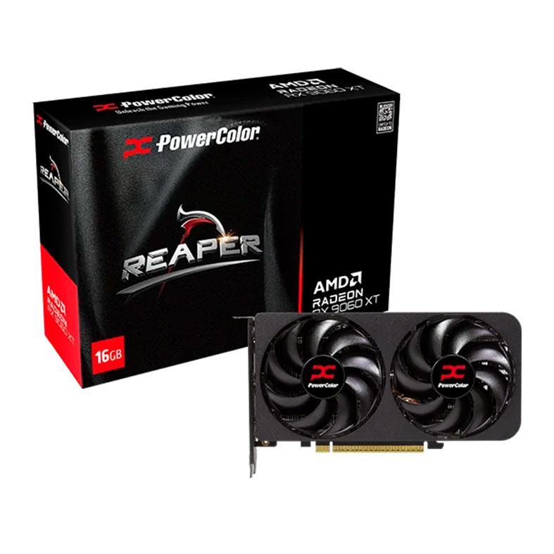 Placa de Video PowerColor Radeon RX 9060 XT Reaper, 16GB, GDDR6, 128-bit, RX 9060 XT-16GB-