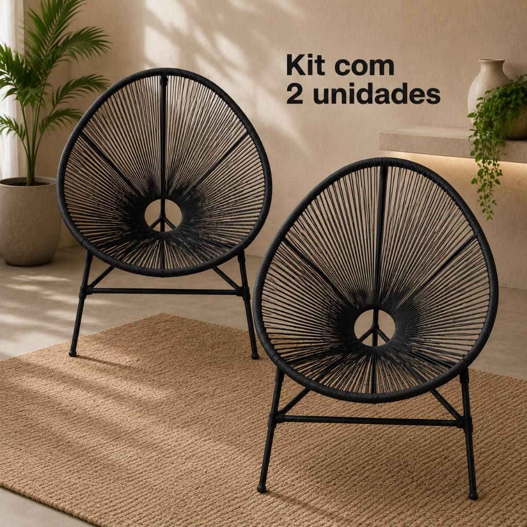 ✅ Kit 2 Poltronas Acapulco