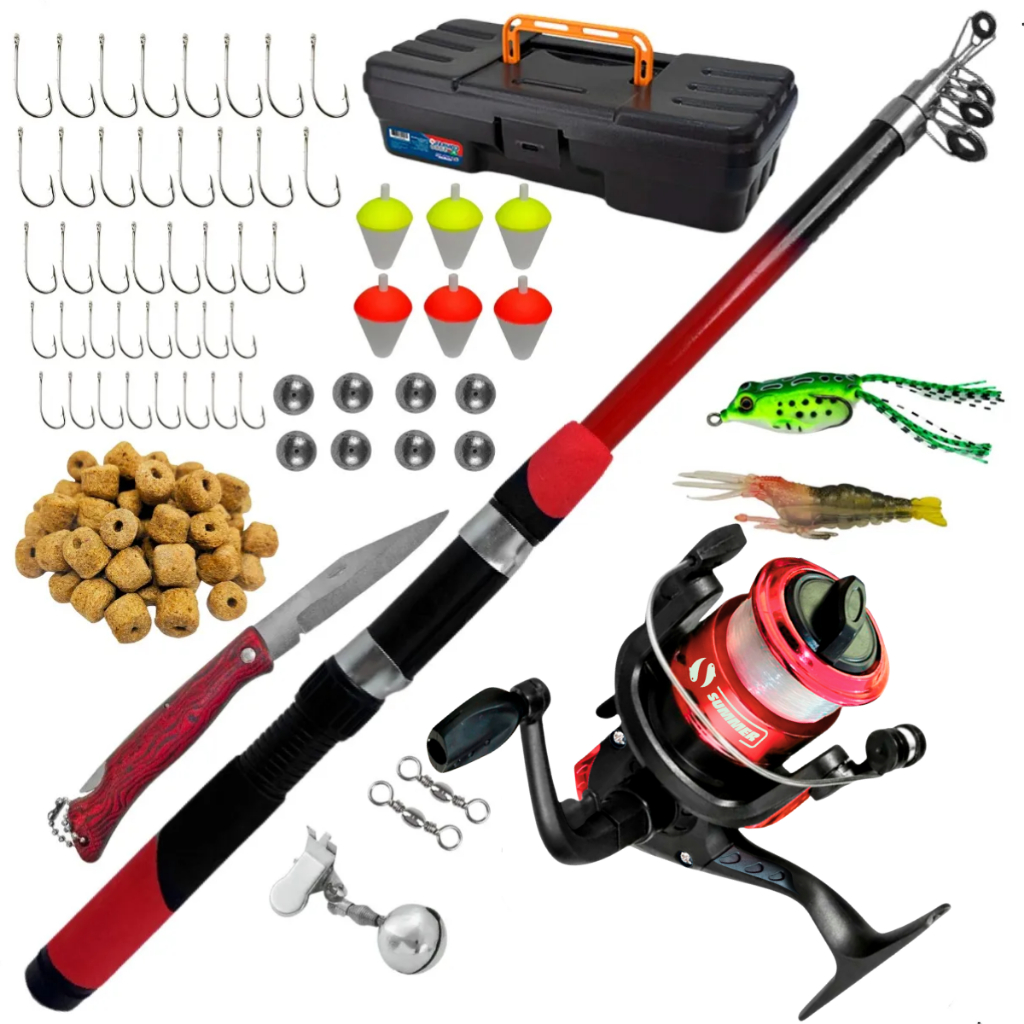 ✅ Kit Pesca Completo Vara e Molinete