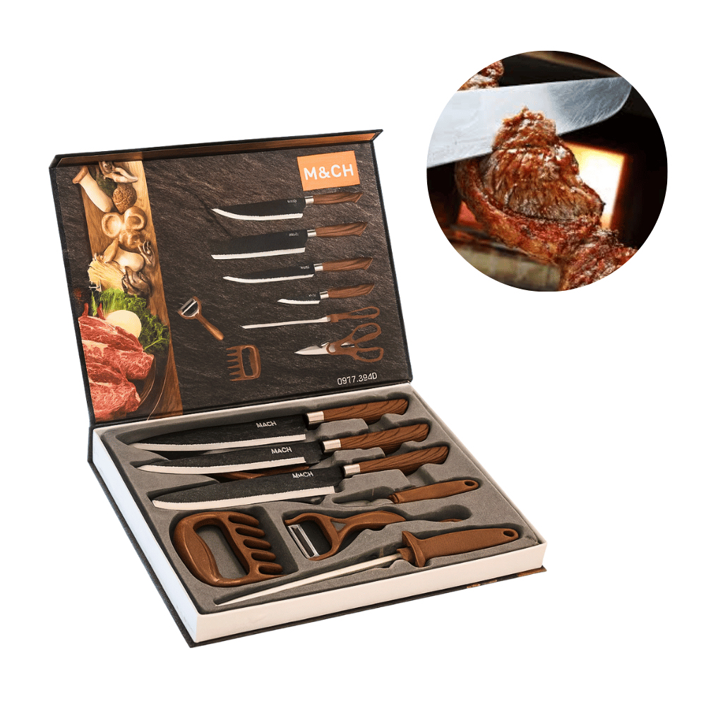 ✅ Kit de Facas para Churrasco Inox