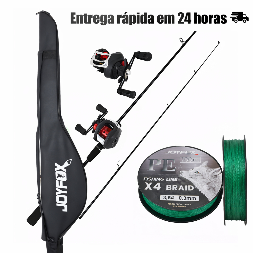 ✅ Kit Pesca Completo Vara e Carretilha