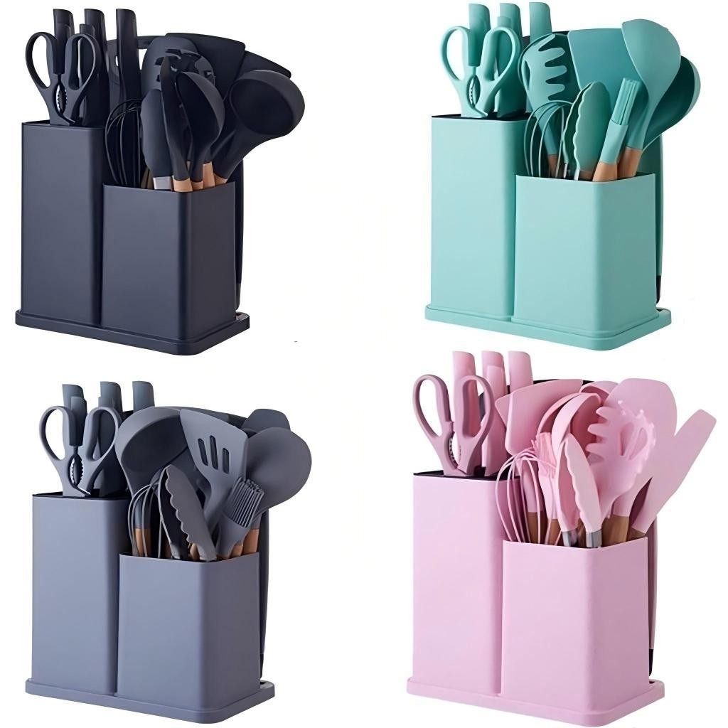 ✅ Kit Utensílios de Cozinha 19 Peças