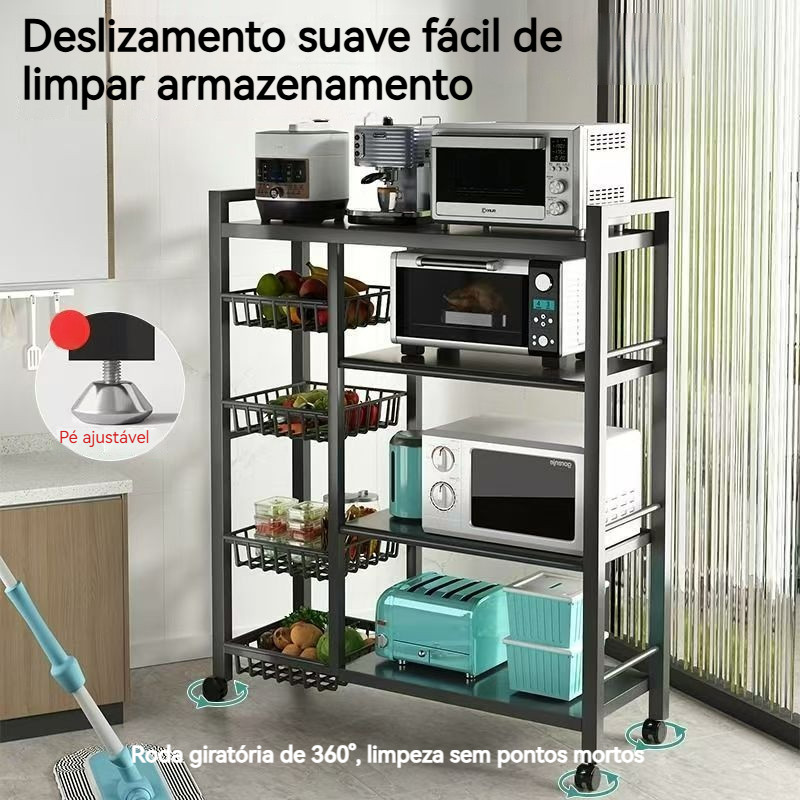 ✅ Prateleira Multiuso de Armazenamento Cozinha