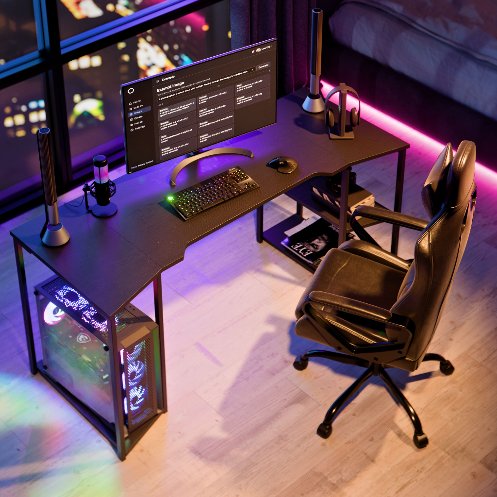 ✅ Escrivaninha Gamer APEX 160cm Industrial
