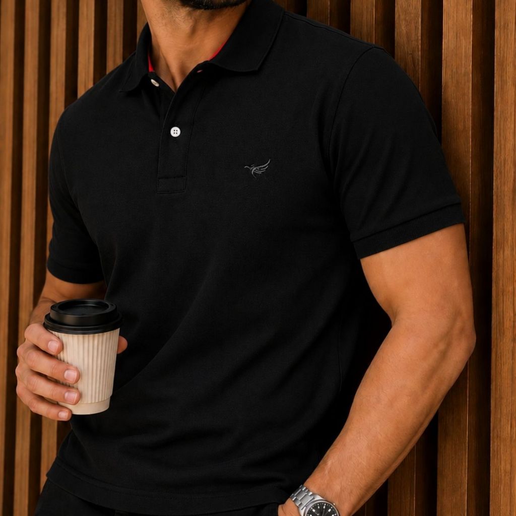 ✅ Camisa Polo Piquet Masculina Slim
