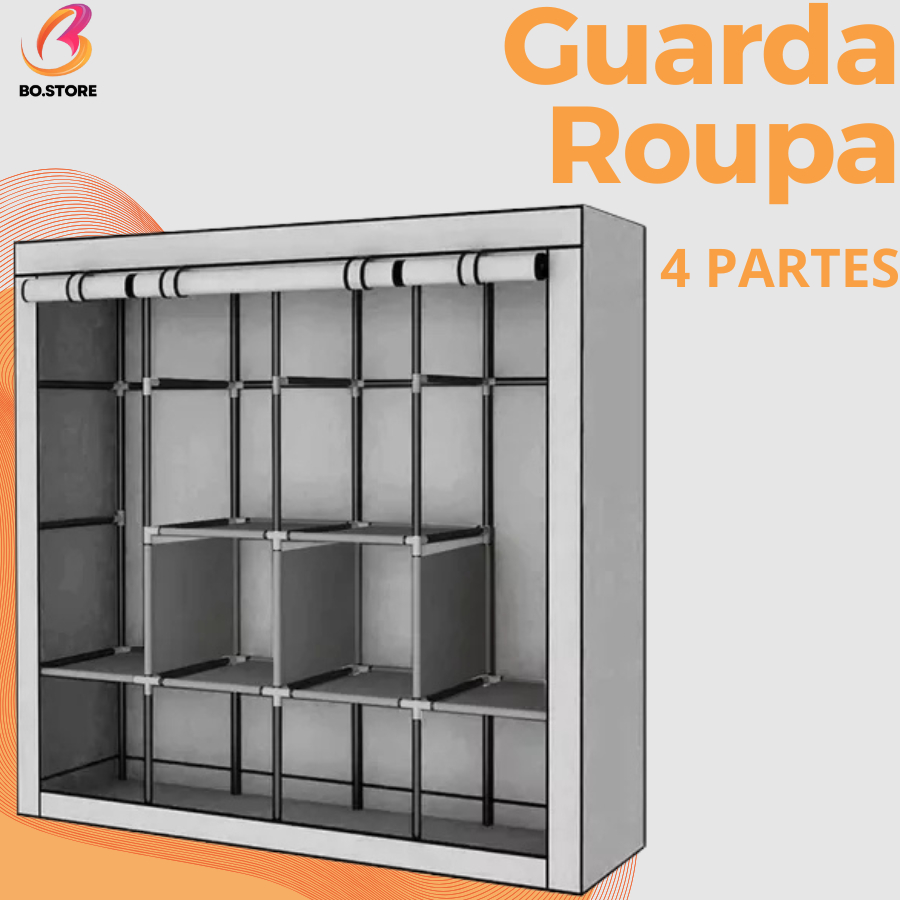 ✅ Guarda-Roupa Dobrável Casal Grande