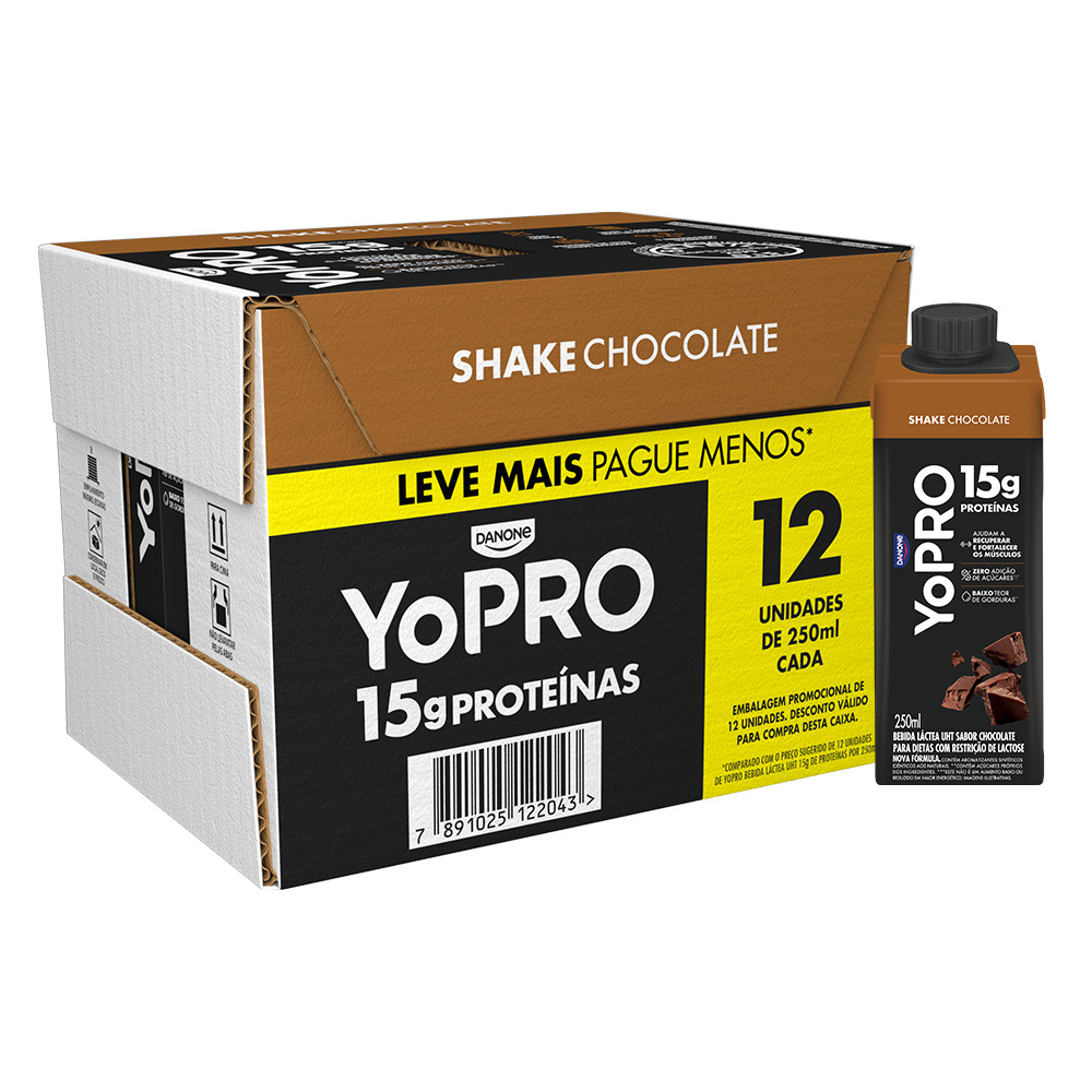 YoPRO Chocolate 250ml 12 Unidades