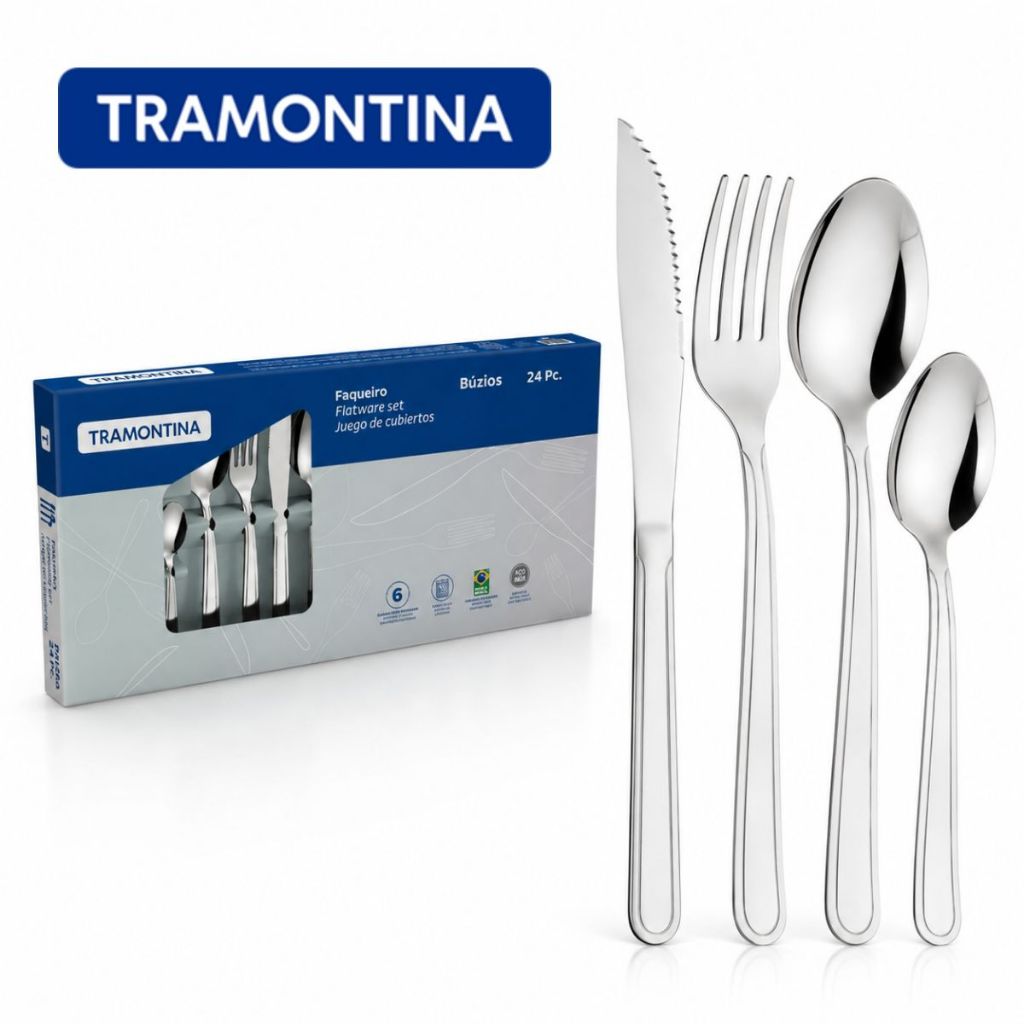 ✅ Faqueiro Tramontina Búzios 24 Peças