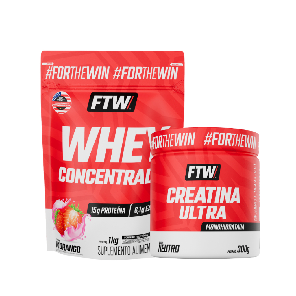 Kit Whey Concentrado + Creatina FTW