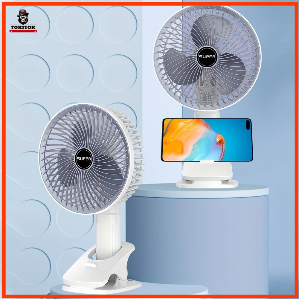 ✅ Ventilador Portátil Recarregável com Clipe