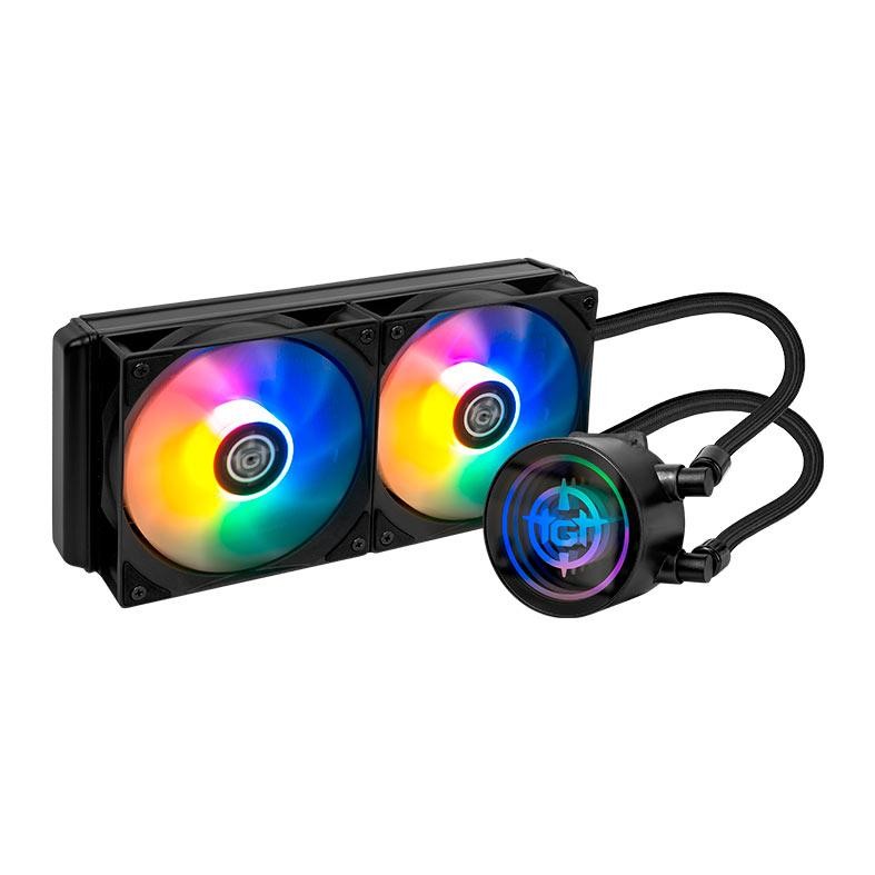 🔥Water Cooler TGT Spartel V2, Rainbow, 240mm, Preto, TGT-SPLV240-BK01