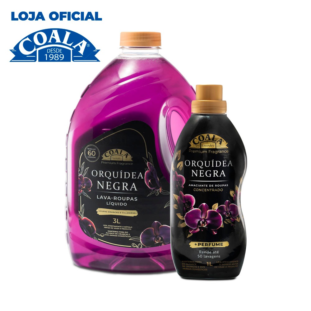 > Kit Coala Orquídea Negra Sabão 3L + Amaciante1L