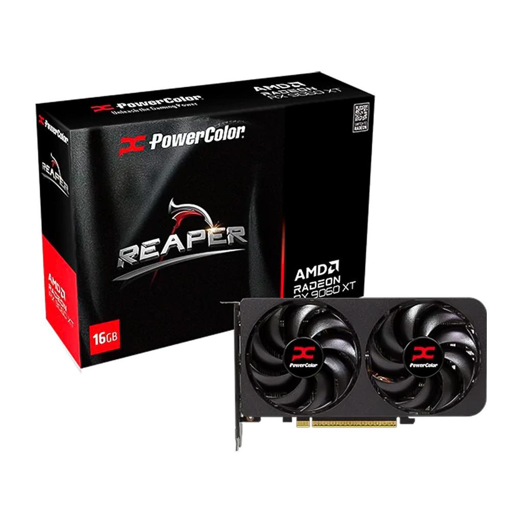 Placa de Vídeo Gpu Powercolor Amd Radeon RX 9060 XT 16GB Gddr6 128bits 16GB-A
