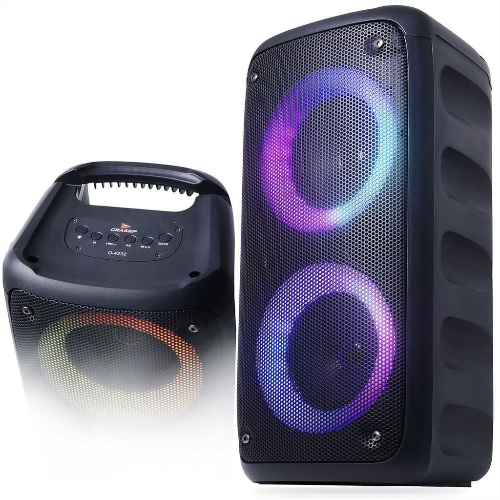 ✅ Grasep Caixa de Som Torre Bluetooth