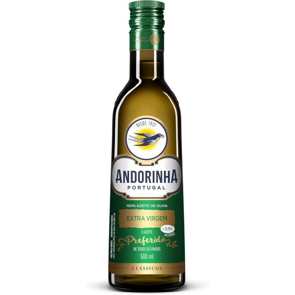 AZEITE EXTRA VIRGEM ANDORINHA 500ML POR R$24!
