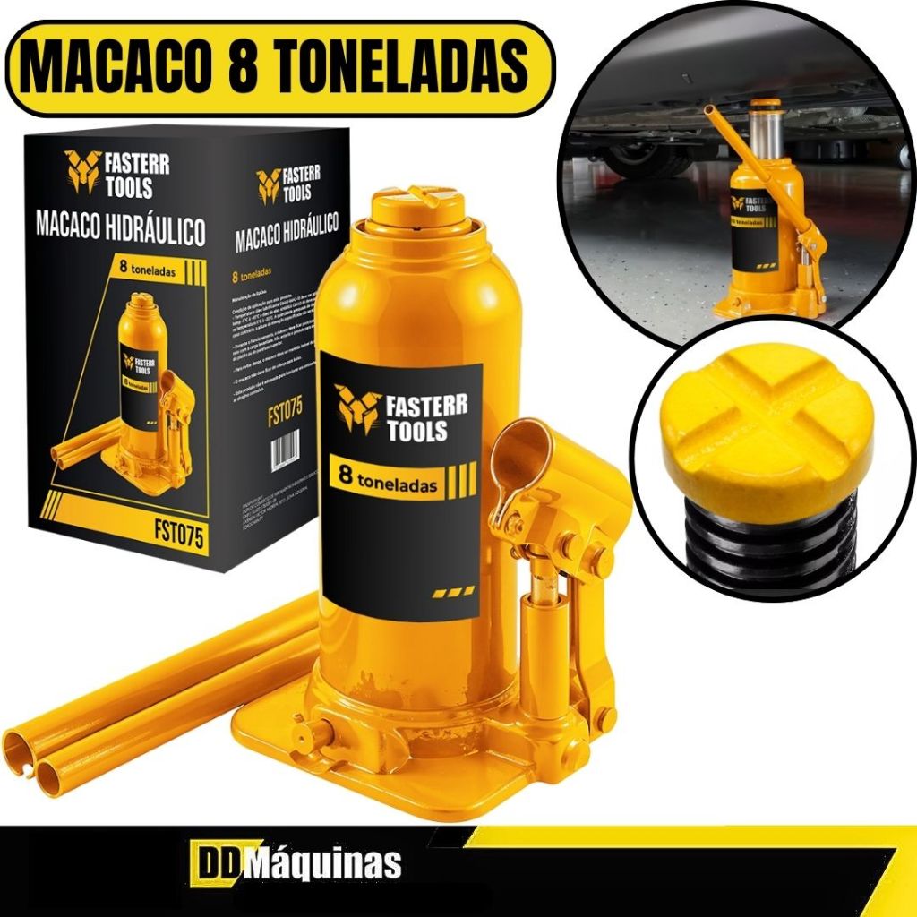 ✅ Macaco Hidráulico Garrafa Fasterr