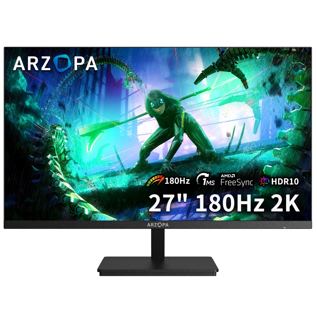 🔥 Monitor Gamer ARZOPA M1RC, 27" 2K QHD 180Hz IPS, 1ms, 115% sRGB, USB-C, HDMI, Display P